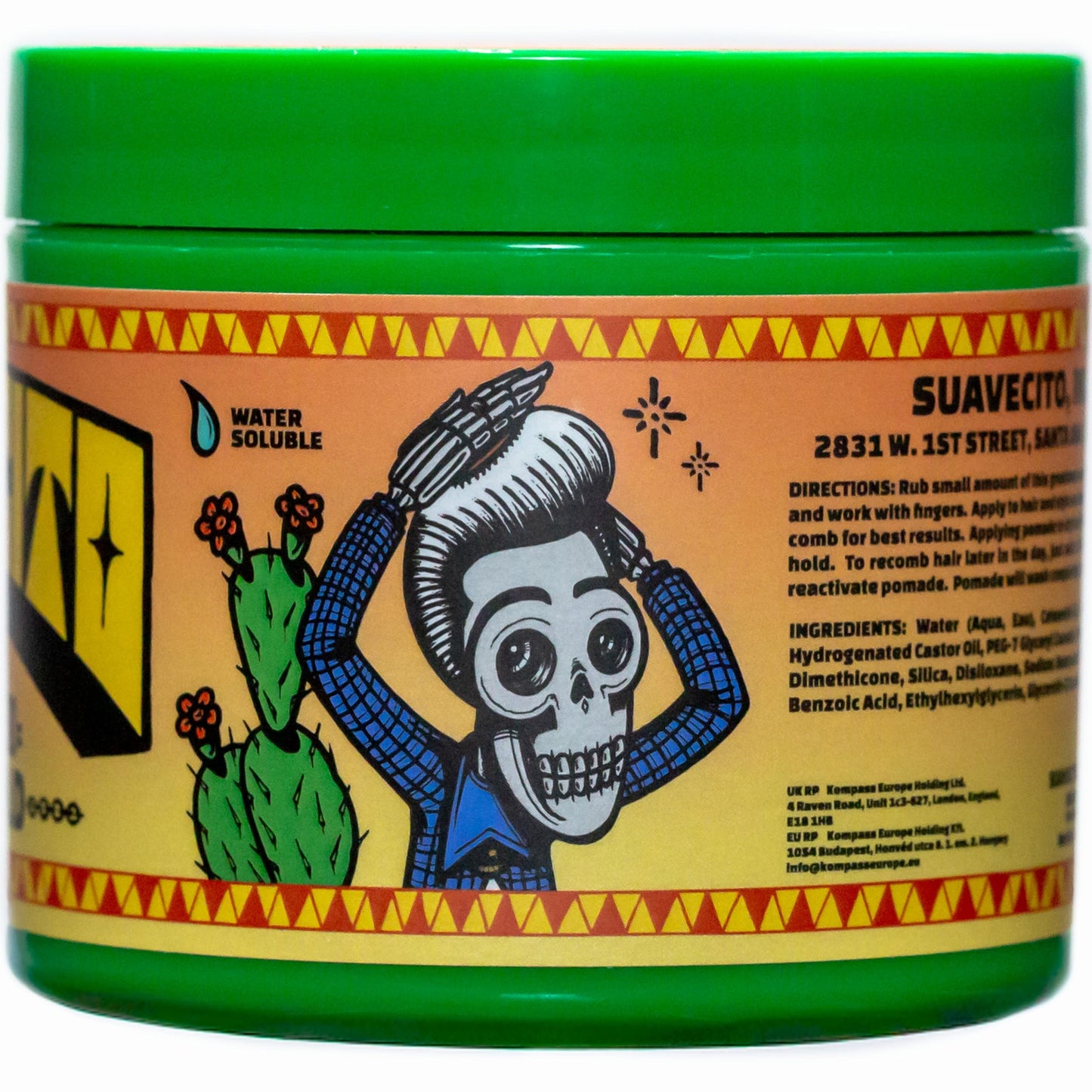 Suavecito Pomade For Men - Medium Hold Shine Water Based oz Pack Wax Like Flake All Day Hair Free Gel Hairstyles Easy To Wash Out
