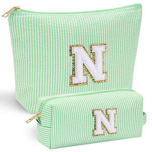 YOOLIFE Personalized Gifts for Women, Travel Makeup Bag Cosmetic Bag Skin Care Bag Cute Makeup Bag Sister Wife Friend Engagement Wedding Gifts for Women Tween Girls Trendy Stuff Thank You Gift N