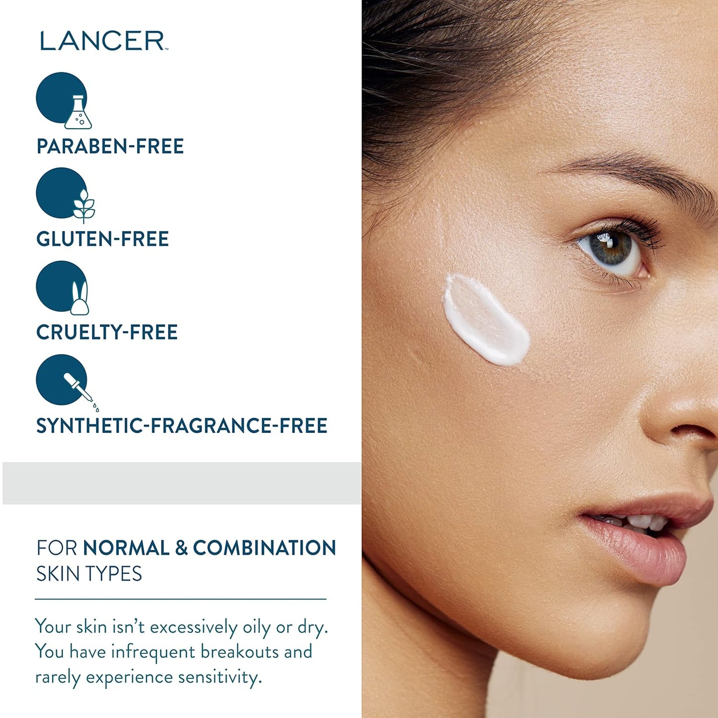 Lancer Skincare The Method - Nourishing Facial Moisturizer for Normal/Combination Skin | Bonus Size 3.4 oz