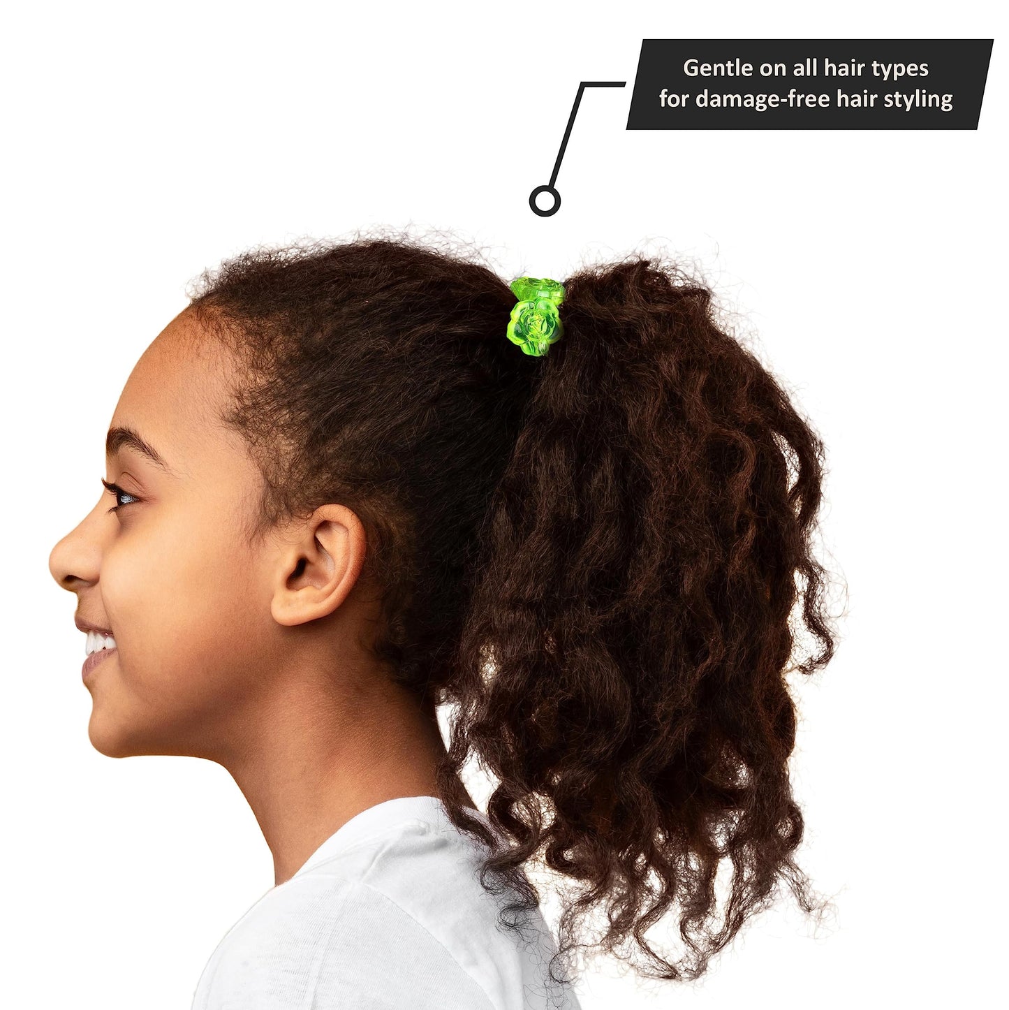 EXPRESSIONS Hairband 24-Piece Rose Twin Bead Ponytail Hair Elastics, Girls Value Pack