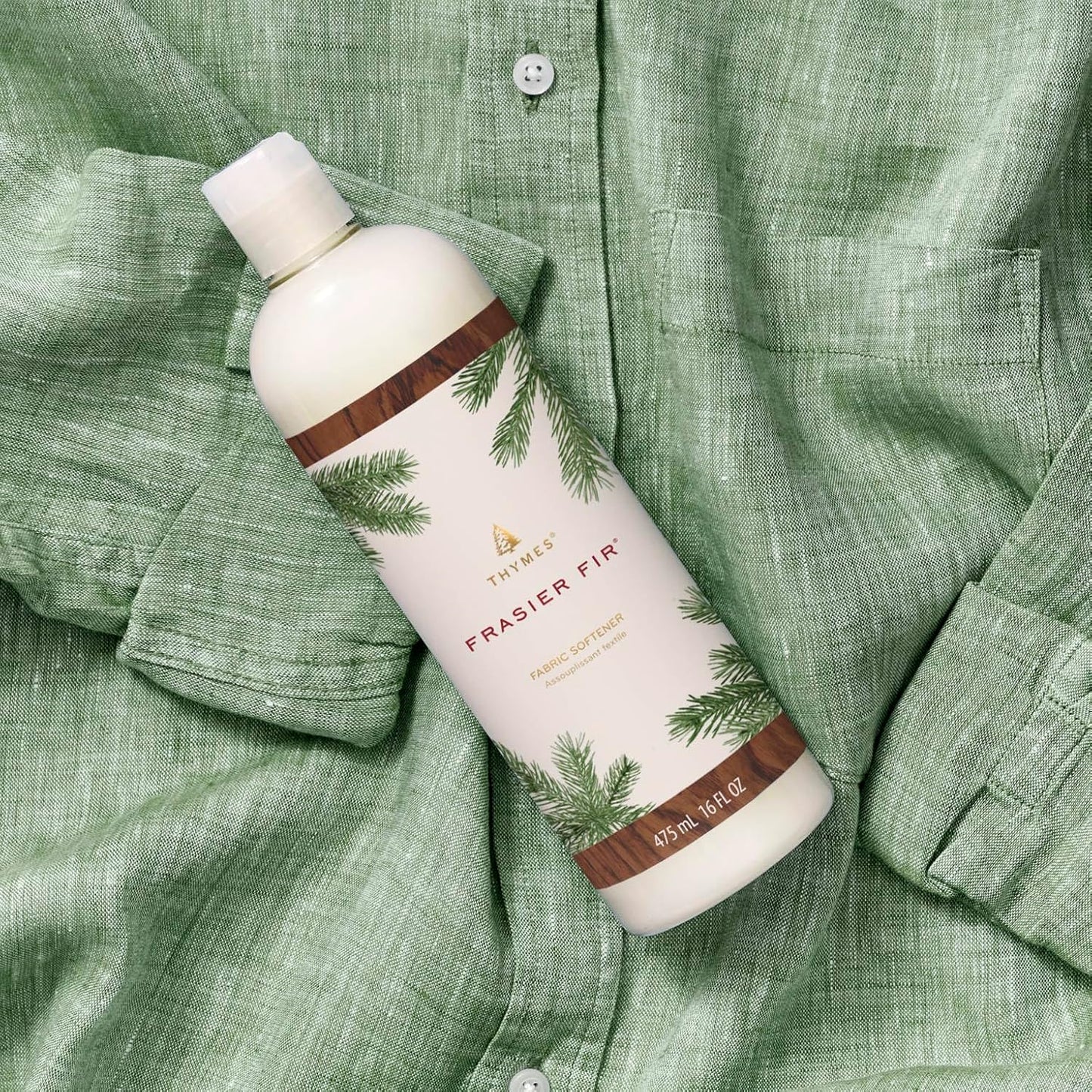 Thymes Fir Fabric Softener - 16 Oz | Refreshing Scent for Soft, Static-Free Laundry