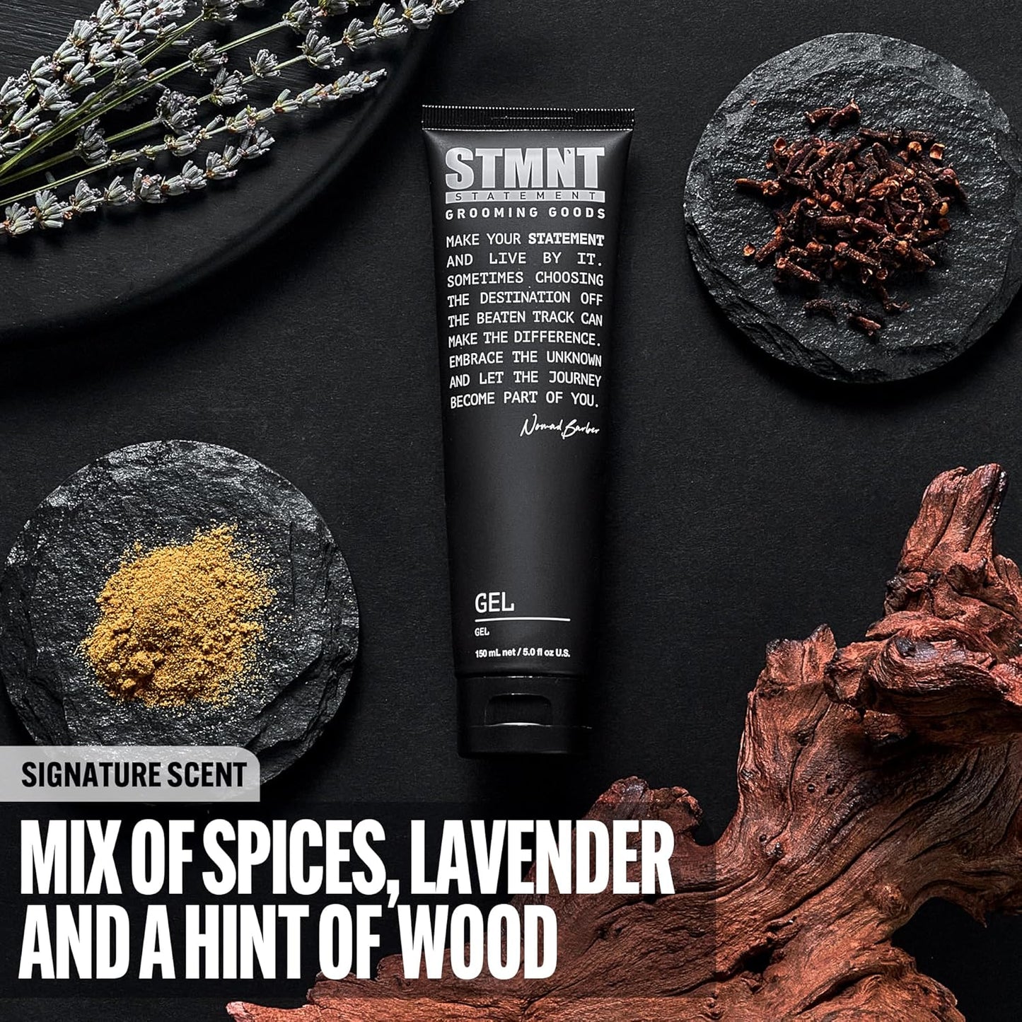 STMNT Grooming Goods Gel - Strong Definition & Long-Lasting Hold | Satin-Like Semi-Matte Finish