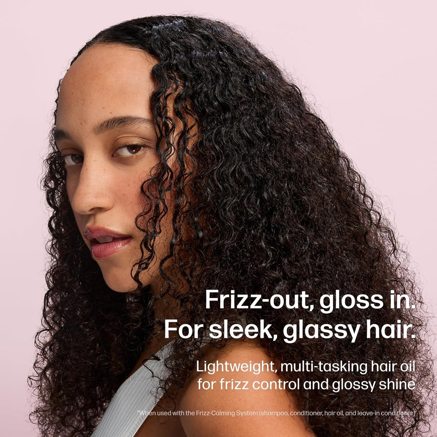 UNOVE Frizz-Calming Glass Hair Oil for Frizzy Hair, Anti-Frizz Hair Oil with Heat Protection up to 455°F, Hair Shine Oil for Sleek, Glass-Like Shine & Softness, 70 mL / 2.36 fl oz