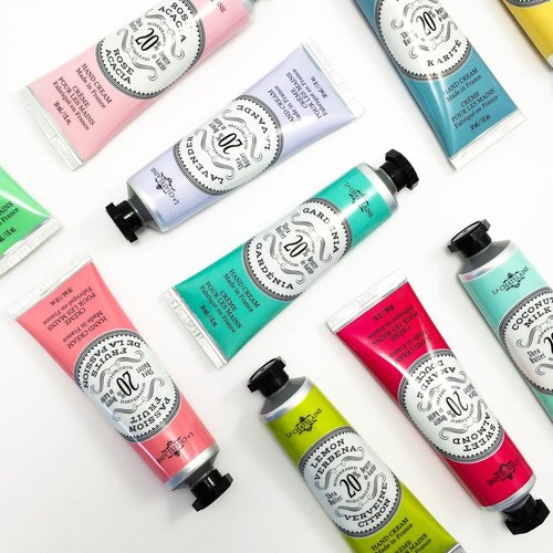 La Chatelaine Deluxe Hand Cream Gift Set - 20% Organic Shea Butter | Natural & Organic Lotion | Made in France | 12 x 1 oz