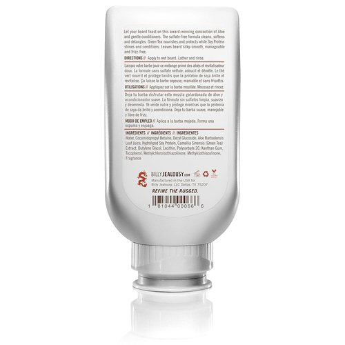 Billy Jealousy Beard Wash - Smooth, Manageable Facial Hair with Hydrating Aloe & Green Tea Extract