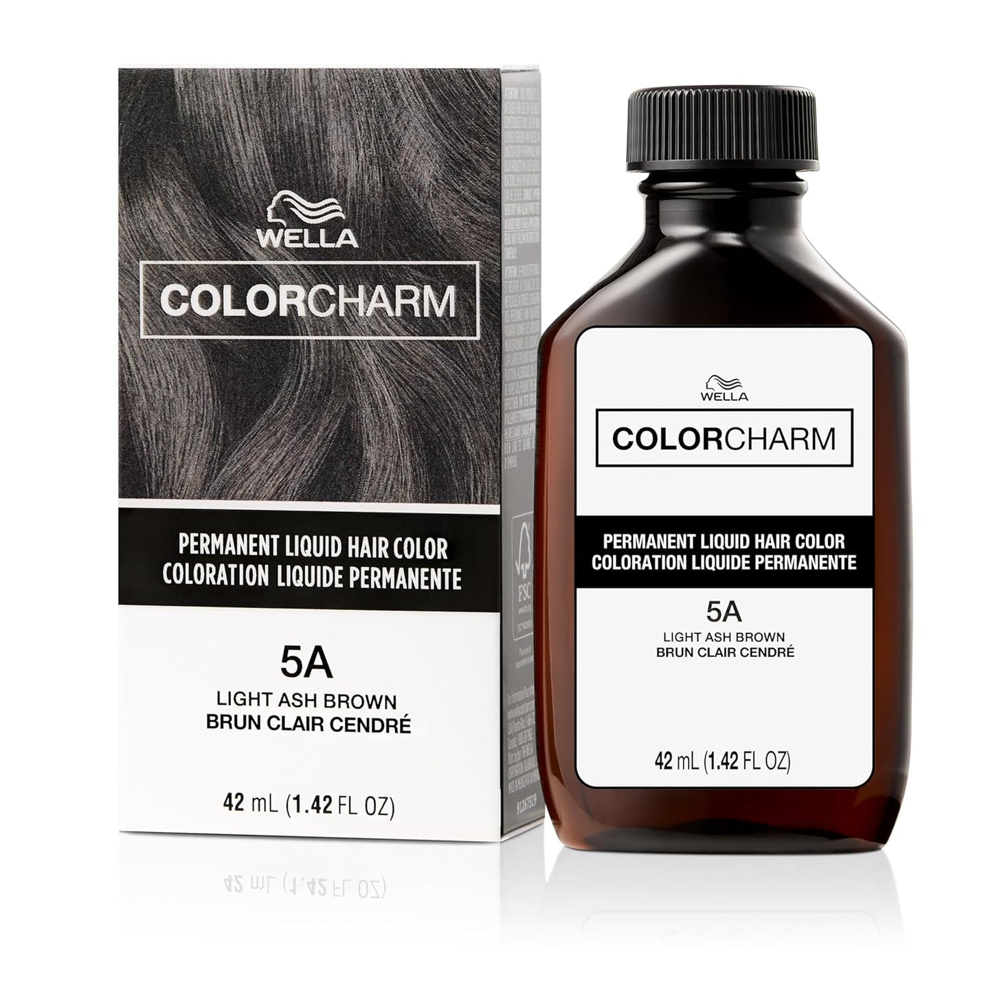 WELLA Color Charm Permanent Liquid Hair Color - Light Brown Gray Coverage Solution