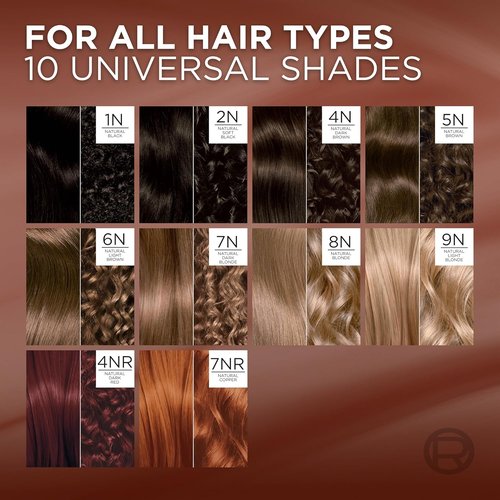 L’Oreal Paris Hair Color - Excellence Universal Nudes, Ammonia-Free Gray Coverage, 4NR Natural Dark Red
