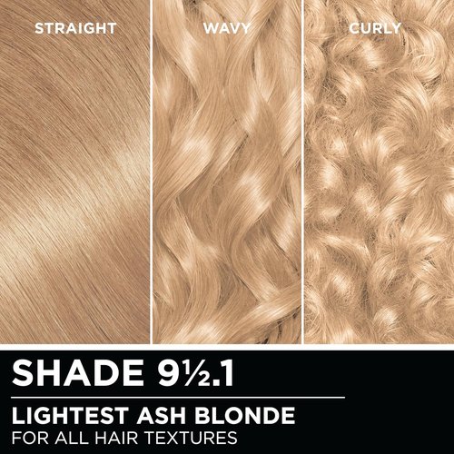 Garnier Olia Hair Color - Ammonia-Free Permanent Dye, Oil-Rich Formula, 9 1/2.1 Lightest Ash Blonde
