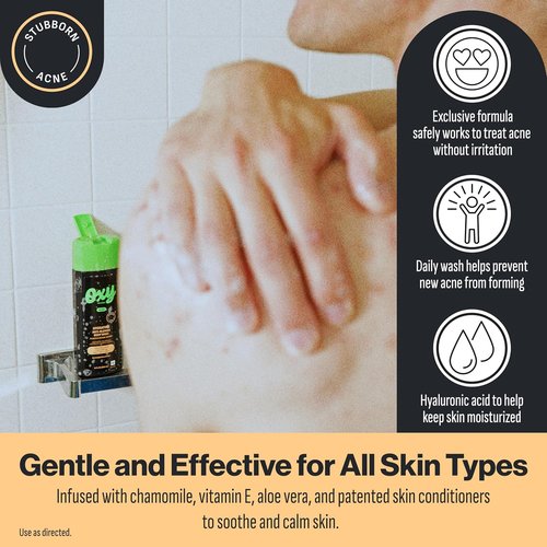 Oxy Acne Body Wash - 2% Salicylic Acid for Teens | Hydrating & Fast-Acting Acne Treatment, 9 fl oz
