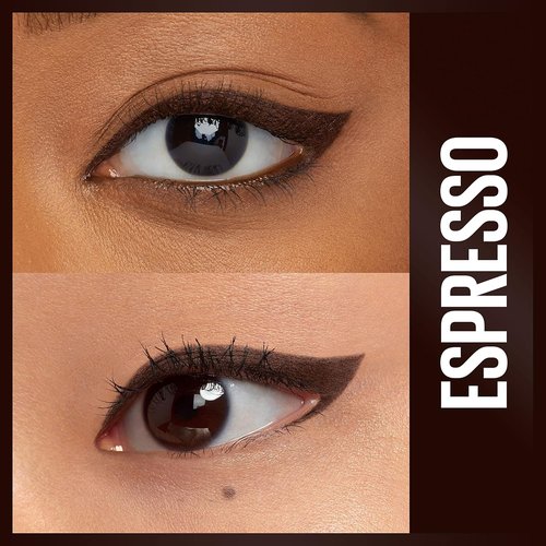 Maybelline Unstoppable Waterproof Eyeliner Pencil - Easy Application, Smooth Glide, Espresso Color, 24-Hour Wear