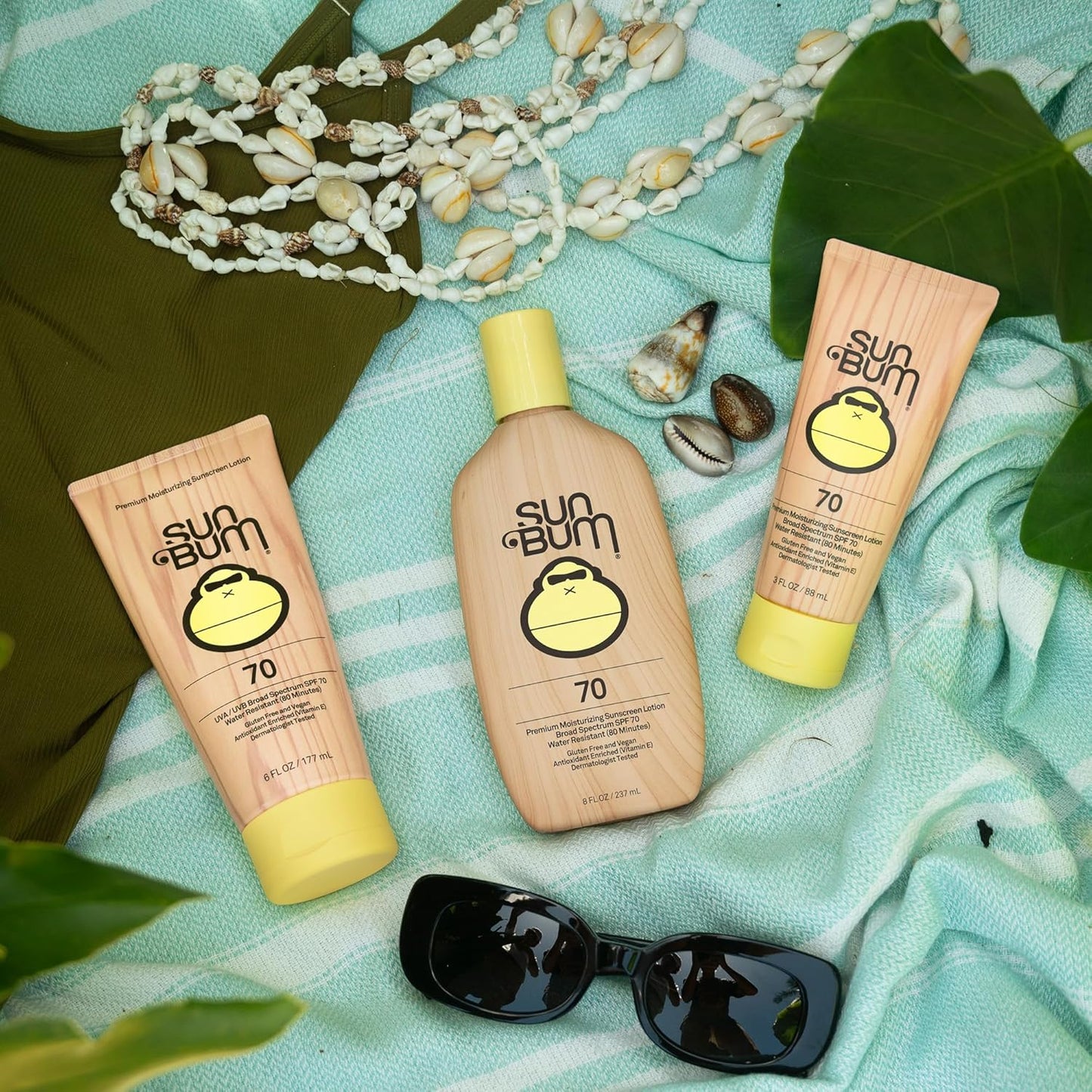 Sun Bum Original SPF 70 Sunscreen Body Lotion - Broad Spectrum Moisturizing Formula with Vitamin E - 8 oz