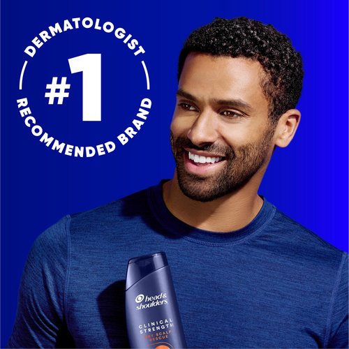 Head & Shoulders Anti-Dandruff Shampoo with 1% Selenium Sulfide, Clinical Strength Dry Scalp Rescue Shampoo Twin Pack, Seborrheic Dermatitis Relief, Dry Scalp 13.5 fl oz Each