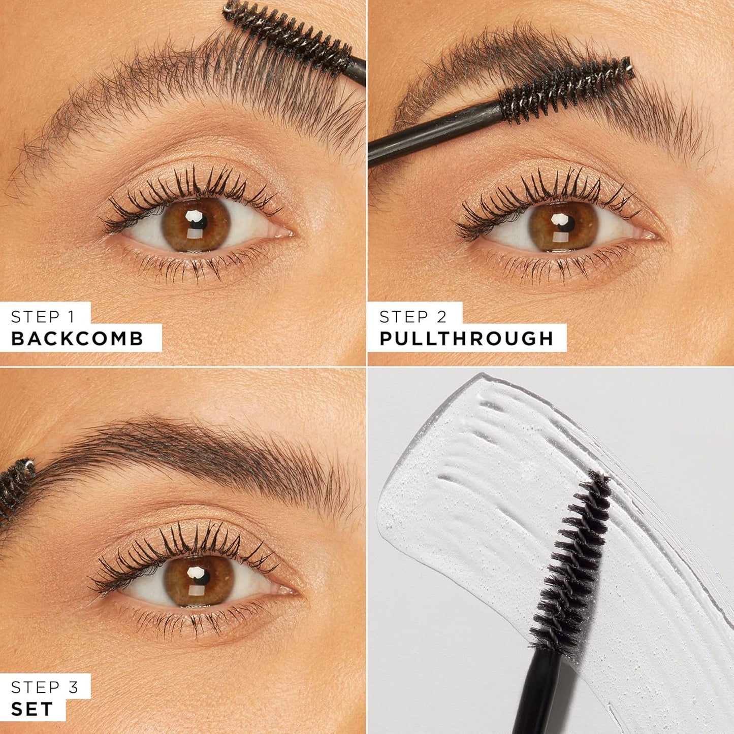 Tarte Brows For Days Framing Gel - Clear Waterproof Eyebrow Gel for Lamination & Shape, Full Size