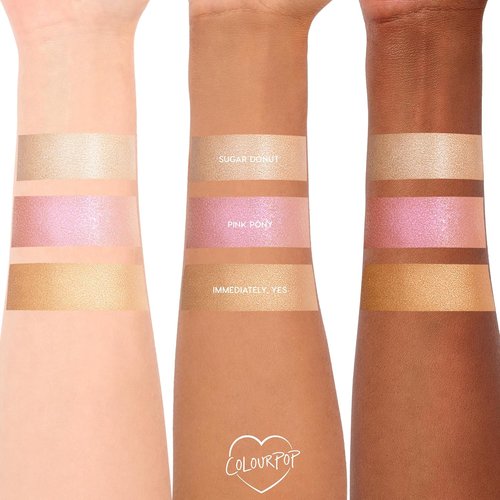 ColourPop Hi-Lite Dewy Liquid Highlighter - Ultra-Reflective Illuminator for Glowy Summer Makeup - Pink Pony (0.38 oz)