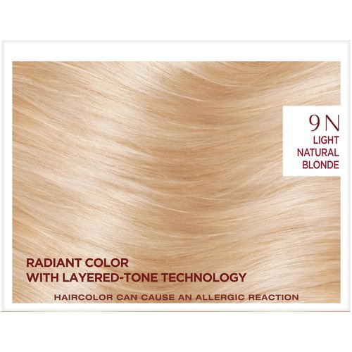 L'Oreal Paris Age Perfect Hair Color - 9N Light Natural Blonde | Long-Lasting, 1 Kit