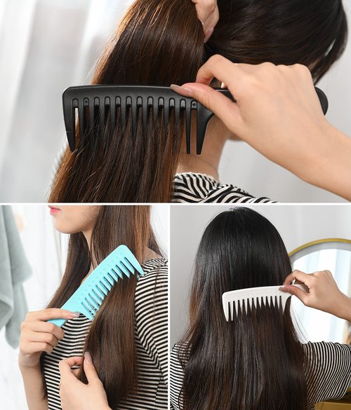 Wide Tooth comb, Large Detangling Comb for Women and Men, Durable Styling Brush for Curly, Long, Wet Hair Types - Professional Hair Care.