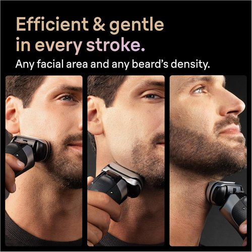 Braun Series 9 PRO+ Electric Shaver - Wet & Dry Razor with Pro SensoAdapt & SmartCare Center | Silver 9697CC