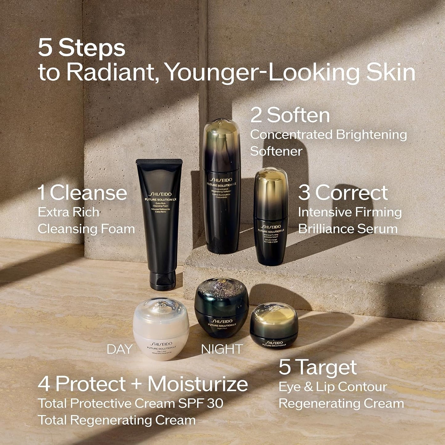 Shiseido Future Solution LX Brightening Softener - Anti-Aging Facial Lotion for Smooth, Clear Skin - All Skin Types