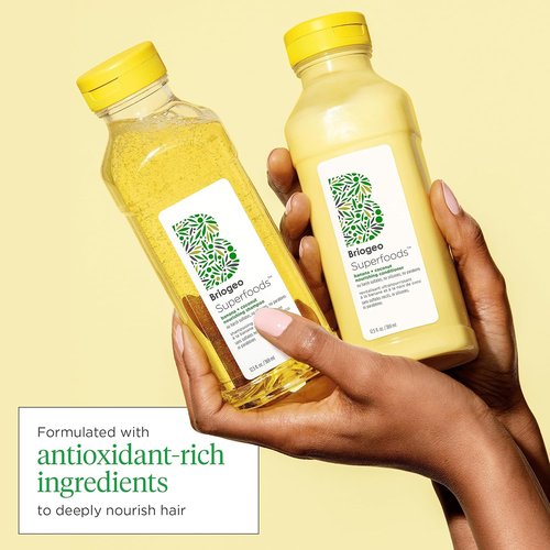 Briogeo Superfoods Banana + Coconut Hair Pack - Hydrating Moisturizer for All Hair Textures | 2 x 12.5 fl oz