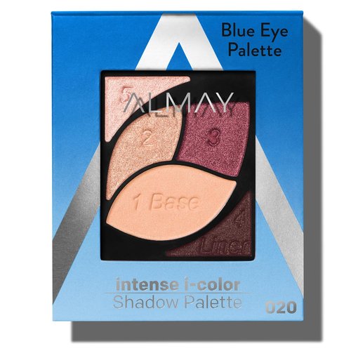 Almay Eyeshadow Palette - Long-Lasting, Primer-Enriched Formula with Antioxidant Vitamin E | 020 Blue Eyes, 0.1 Oz