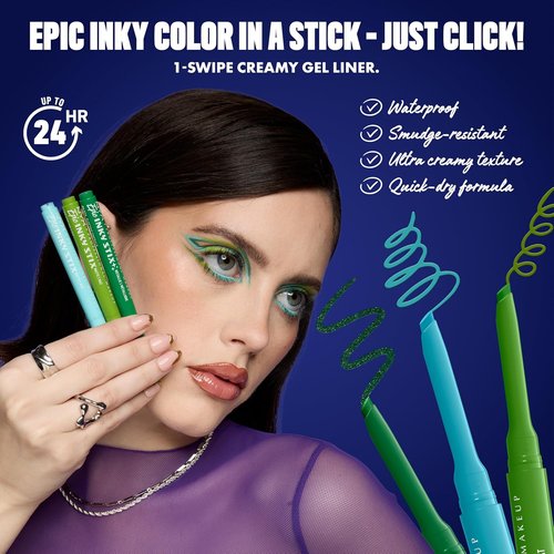 NYX Professional Makeup Epic Inky Stix Eyeliner - Waterproof Cream Gel Formula, 24HR Wear | 03 Kinetic Copper