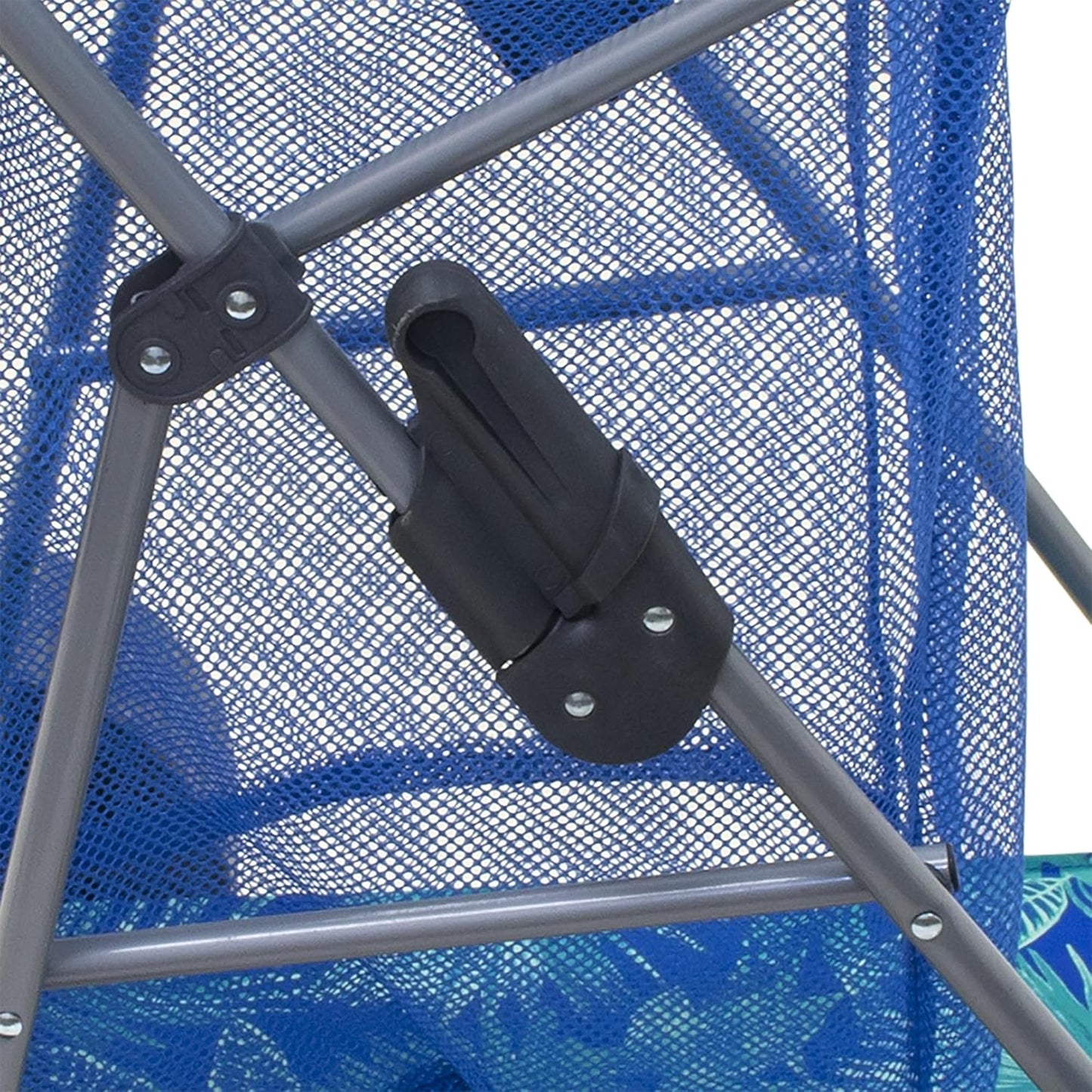 Tommy Bahama Beach Cart - Deluxe Folding Caddy for Towels & Accessories | Holds 48-Quart Cooler & 4 Chairs, Blue