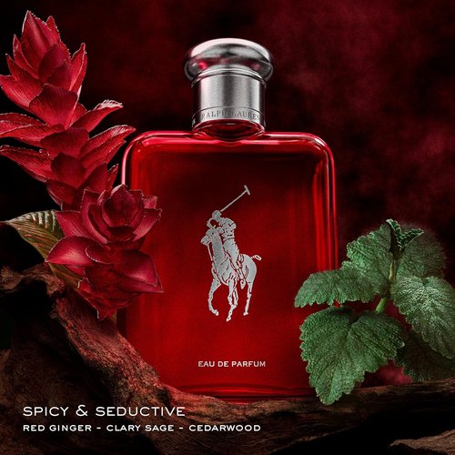 Ralph Lauren Fragrances Polo Red - Woody & Spicy Eau de Parfum for Men - 4.2 Fl Oz Bottle