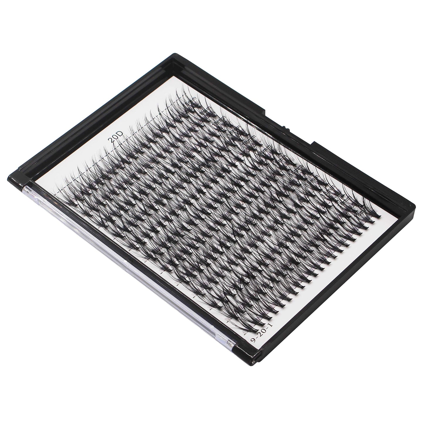 Bodermincer 240pcs 20D D Curl Lashes Clusters Professional Makeup Individual Cluster Eye Lashes (20D-D Curl-22mm)