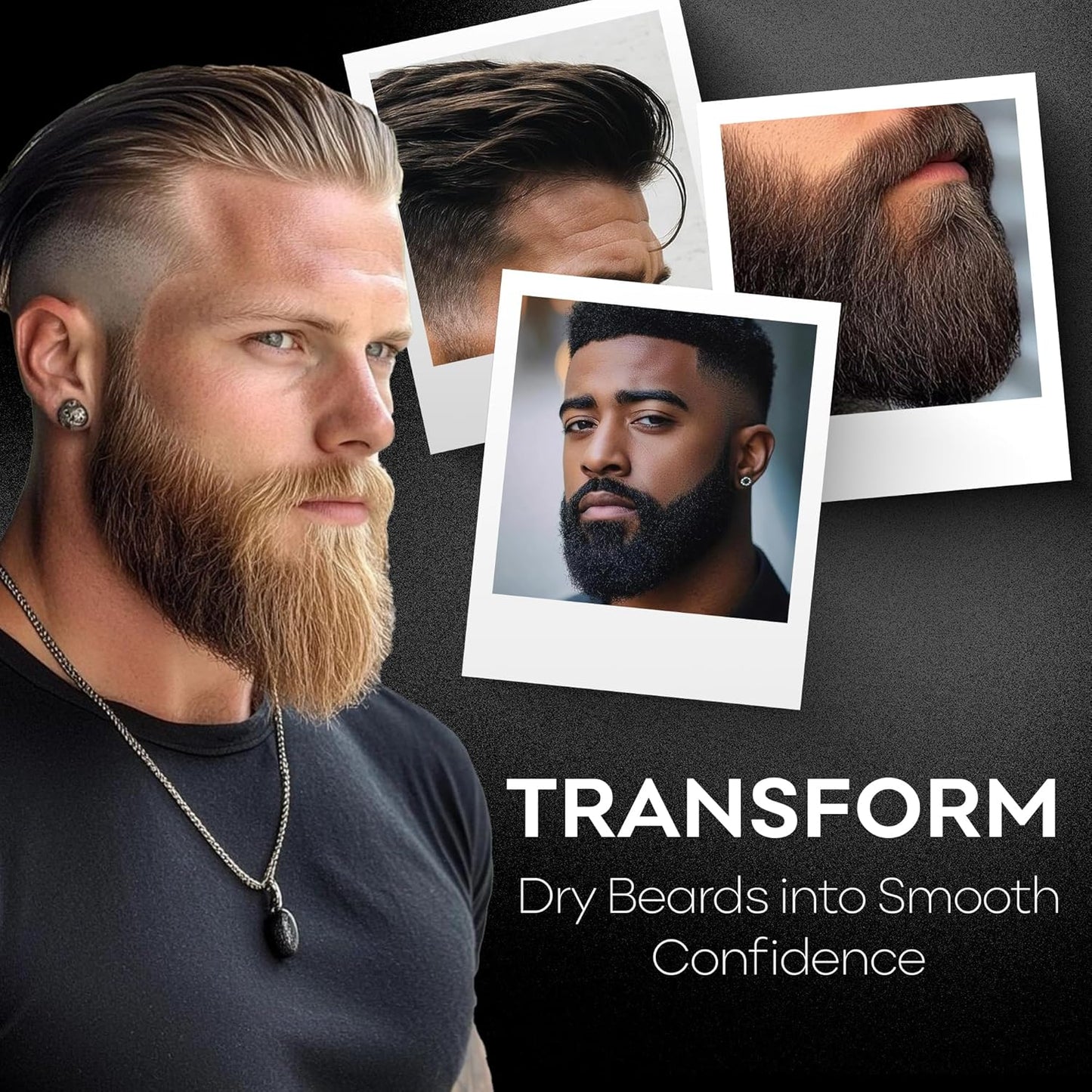 BAHAWAT Hair & Beard Butter for Men - Unscented Leave-In Conditioner for Strengthening & Softening - 2 oz