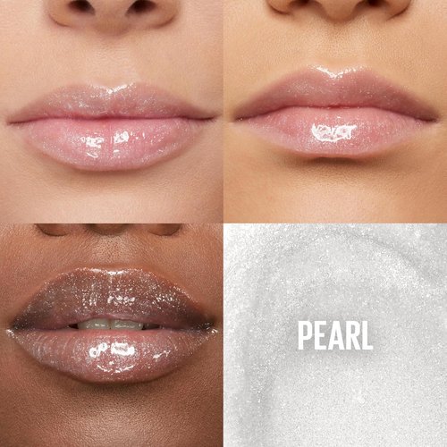 Maybelline Lifter Gloss - Hydrating Lip Gloss with Hyaluronic Acid for Plumper Lips | Pearl Silver, 0.18 Ounce