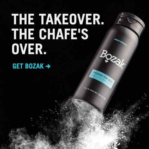 Bozak Cooling Body & Foot Powder for Men - Talc-Free Deodorant, Jock Itch Defense, Sweat Absorption | 4 oz.