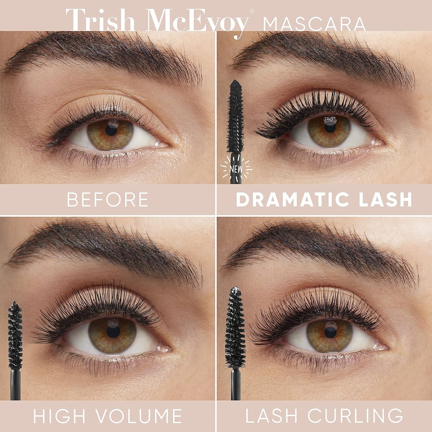 Trish McEvoy High Volume Tubular Mascara - Jet Black for Long-Lasting, Flawless Lashes