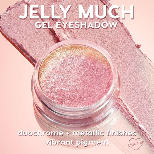ColourPop Jelly Much Gel Eyeshadow - Intense Glitter Formula for Long-Lasting Color - Boo Kay (0.23 oz)