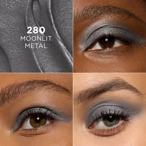 L'Oreal Paris Makeup Le Shadow Stick Eyeshadow - Blendable & Smudge-Resistant, Smokey Cream 280 Moonlit Metal