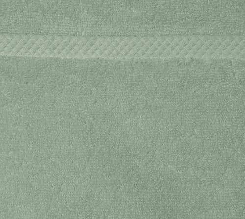 Amazon Basics 100% Cotton Quick-Dry Lightweight Moisture Absorbing Bath Towel, 2-Pack, Seafoam Green, 54" x 30"