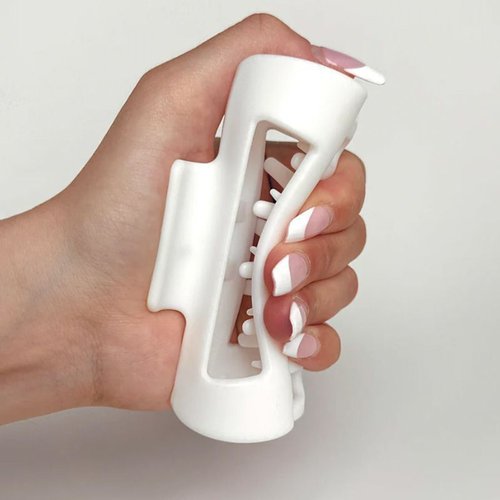 Handmade Shatter-Resistant Silicone Square Claw Clip Non-Slip Hair Accessory
