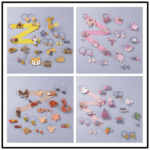 24-Piece Set of Children's Hair Accessories