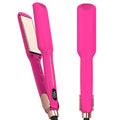 Infrared Titanium Hair Straightener & Curler 2-in-1 Flat Iron Pink 450℉