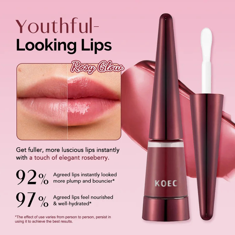 Moisturizing Lip Balm Set with Hyaluronic Acid, Plumping & High Shine Lip Gloss | 3PCS