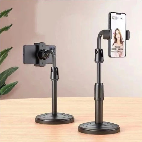 Mobile Phone Support Tripod with 360° Rotation & Adjustable Height