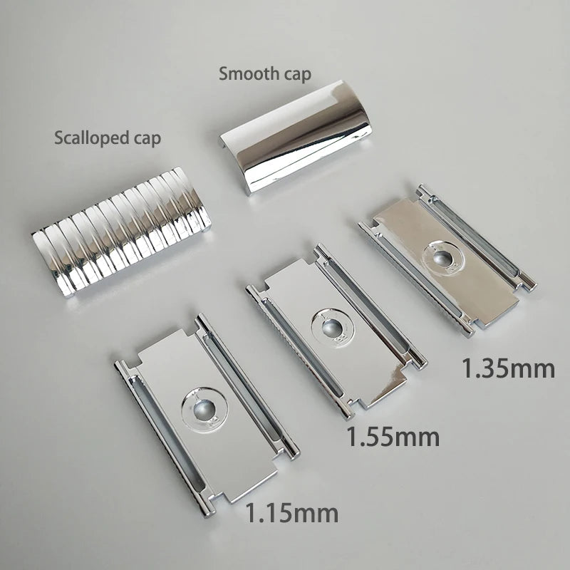 Double Edge Safety Razor with Zinc Alloy Head and Stainless Steel Handle - Multiple Colors