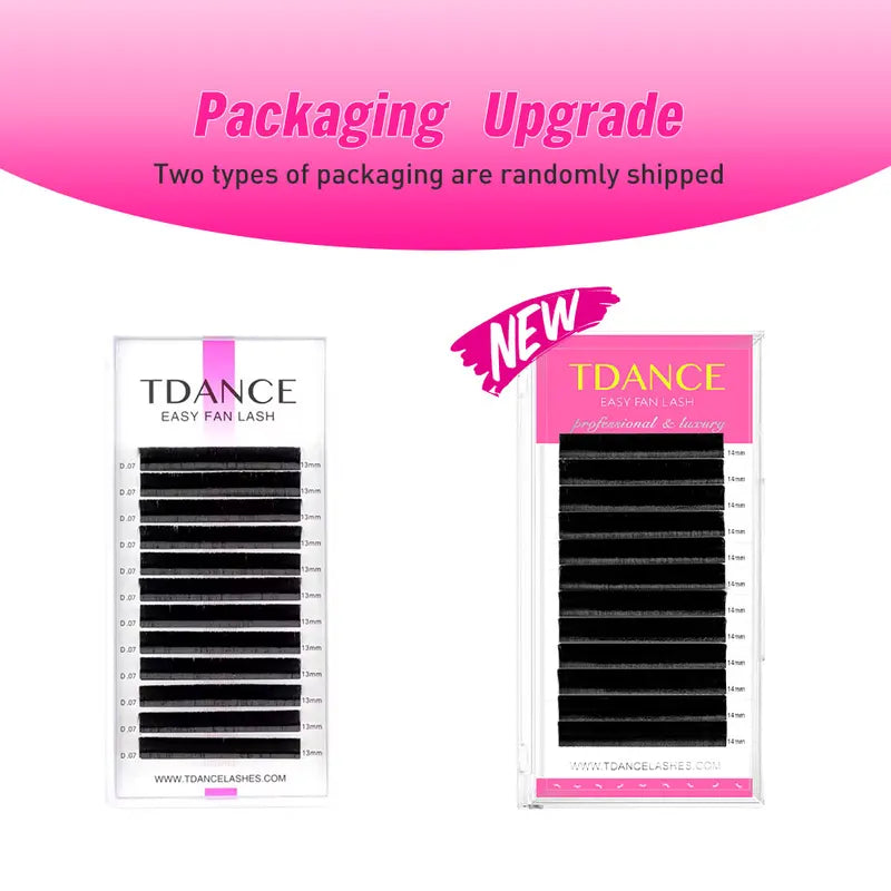 Eyelash Extensions Individual Lashes Fan Kit - High-Quality Flared Faux Mink