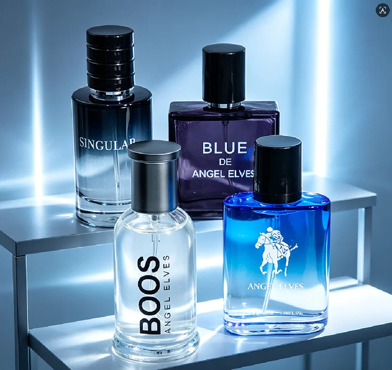 Men's Cologne Gift Set - 4 Premium Vanilla & Scented Pheromone Perfumes, Long Lasting