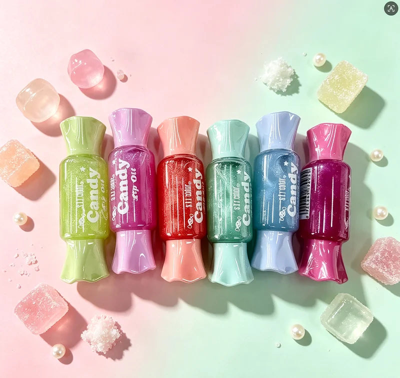 6-Piece Fruity Flavored Lip Gloss Set for Girls - Makeup Gift Pack with Applicators