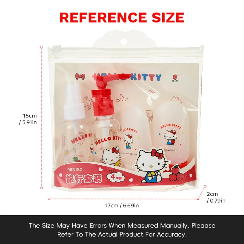 Travel Bottles Set 4PCS Refillable Toiletry Containers for Women