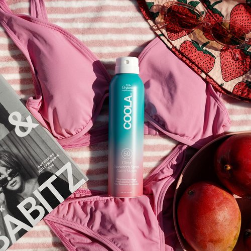 COOLA Organic Sunscreen SPF 50 - Vegan Sunblock Spray for Daily Protection | Guava Mango Scent