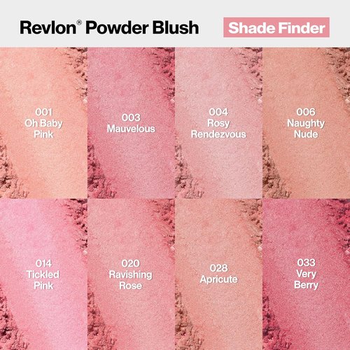 Revlon Powder Blush | High Impact Buildable Color for a Smooth Finish | 028 Apricute, 0.17 oz