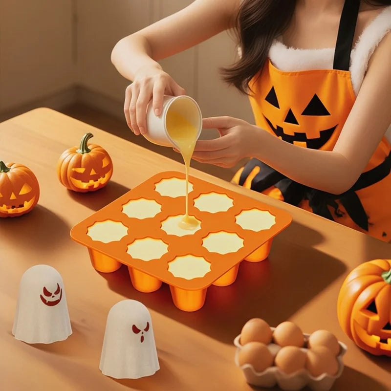 Halloween Ghost Silicone Candy Mold for Chocolates Gummy Jelly & Ice Cubes