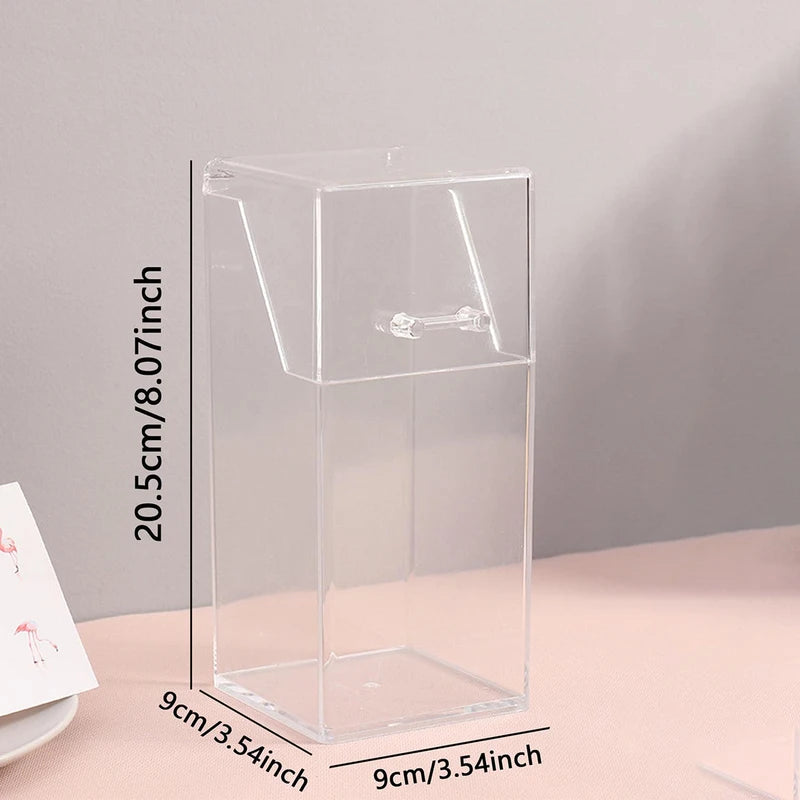 Transparent Makeup Brush Storage Box - Durable, Waterproof, Practical Organizer