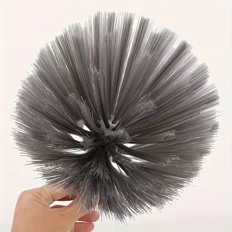 Adjustable Length Spider Web Ceiling Cleaner Heavy-Duty Metal Broom Multi-Surface Dusting Tool